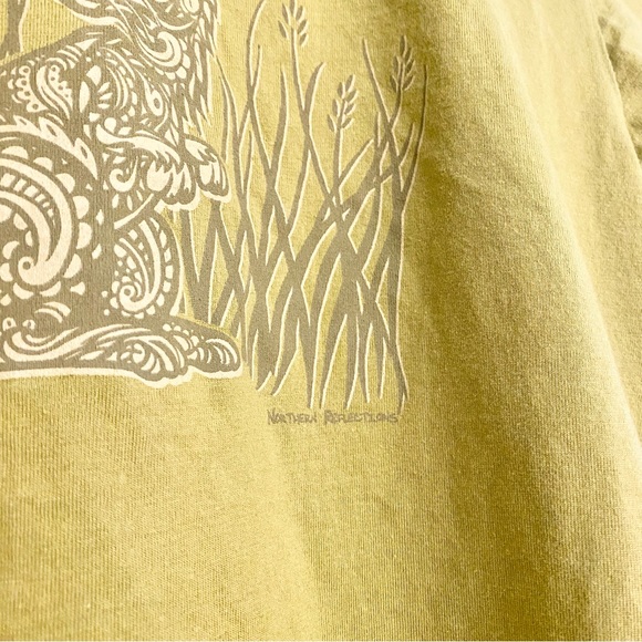 2000s Northern Reflections Rabbit Green T-shirt, size XS - Picture 11 of 11